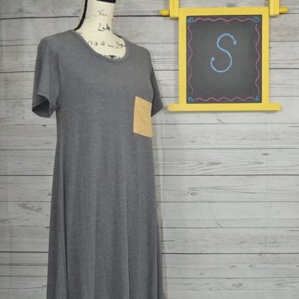 Lularoe Carly Solid Grey Legging Material - image 1